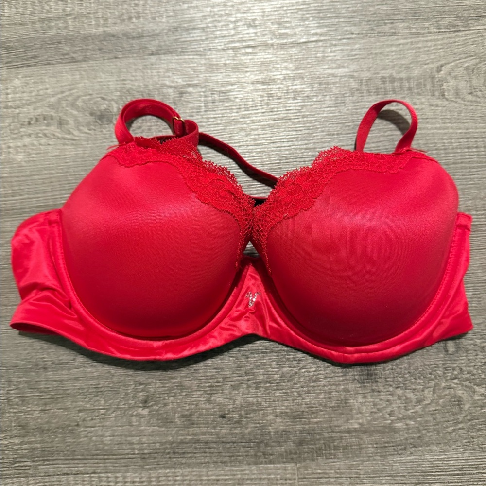 Victorias Secret Red Lace Bra